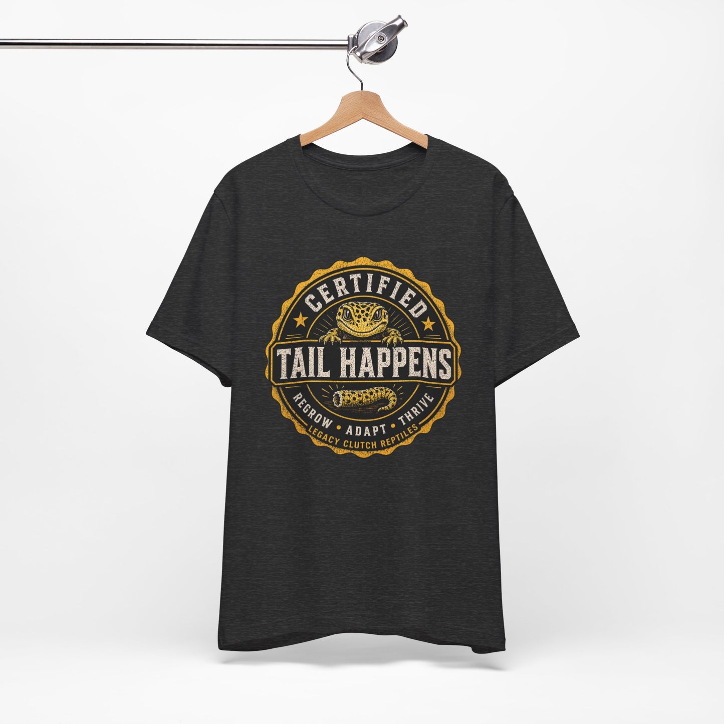 Certified Tail Happens – Leopard Gecko Shirt (Regrow. Adapt. Thrive.)