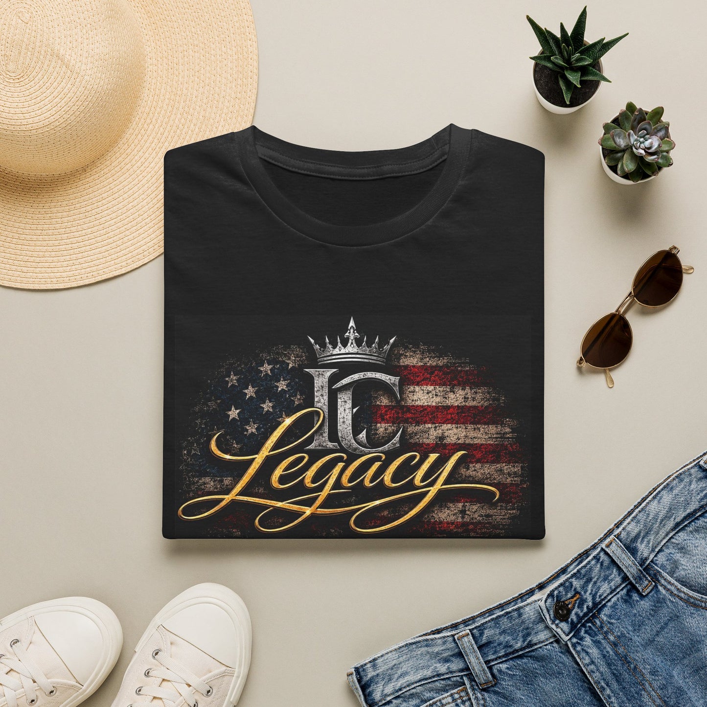 Legacy Freedom Line American Flag Tee
