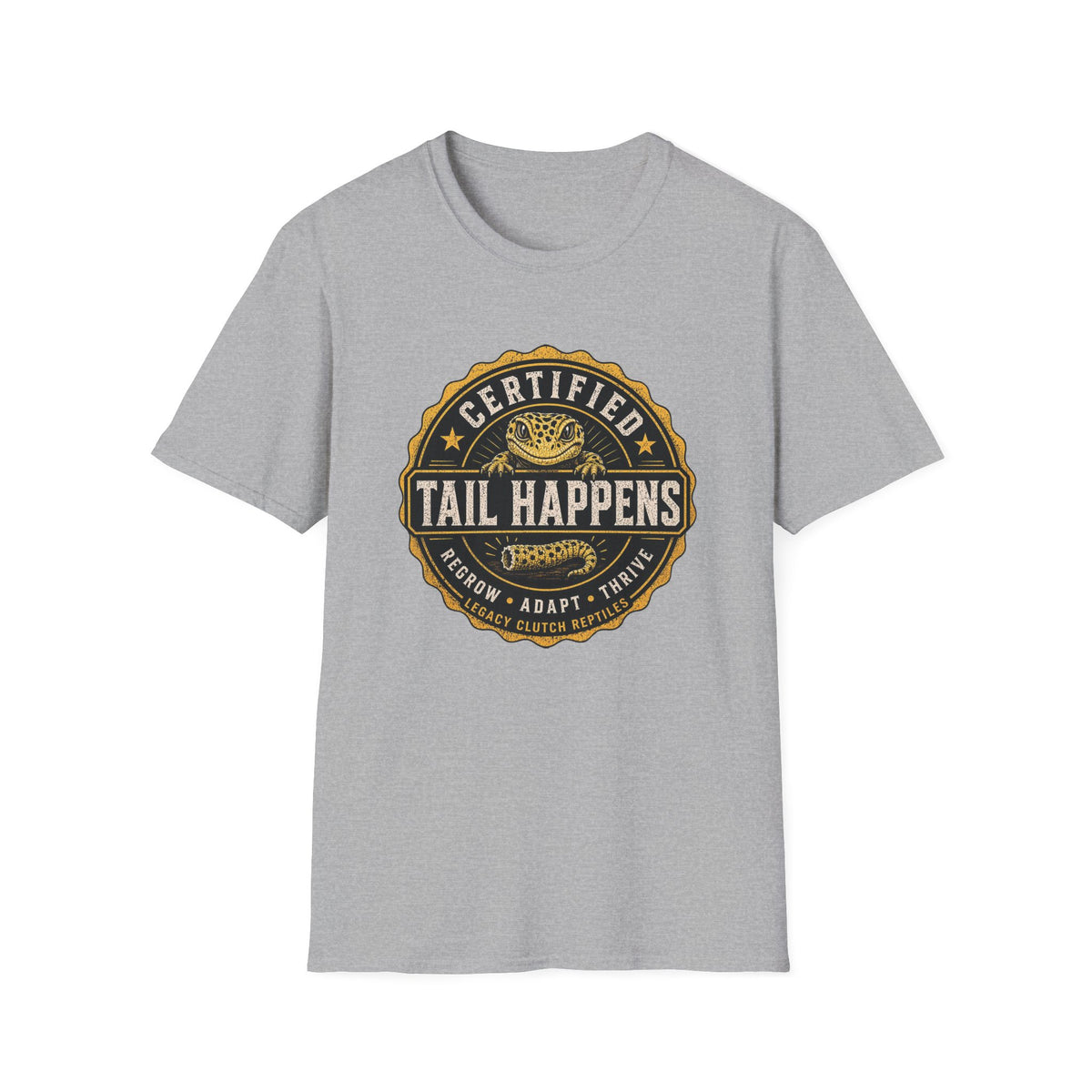 Certified Tail Happens – Leopard Gecko Shirt (Regrow. Adapt. Thrive.)