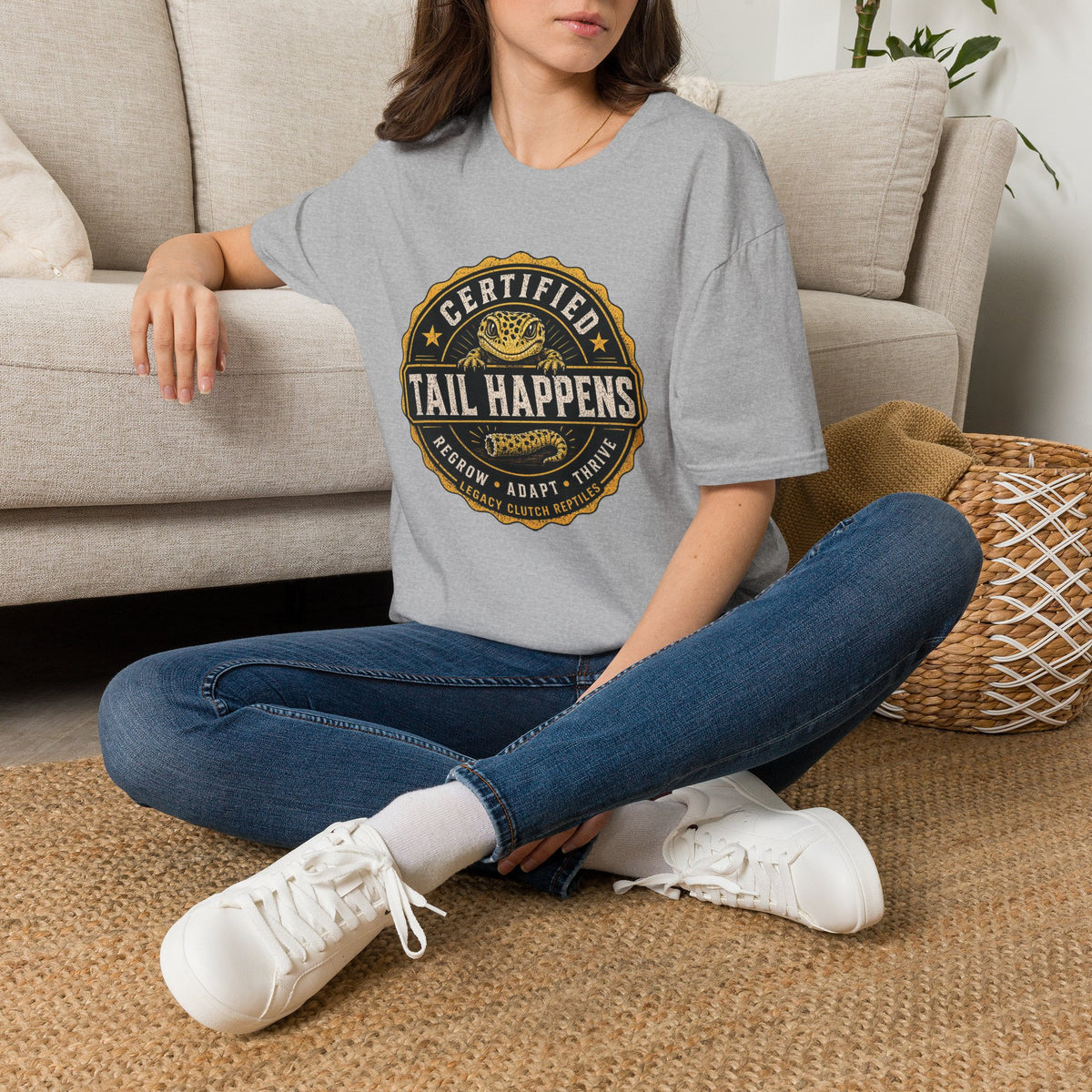 Certified Tail Happens – Leopard Gecko Shirt (Regrow. Adapt. Thrive.)