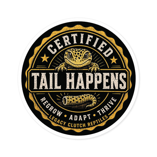Legacy Clutch Reptiles – Tail Happens Sticker