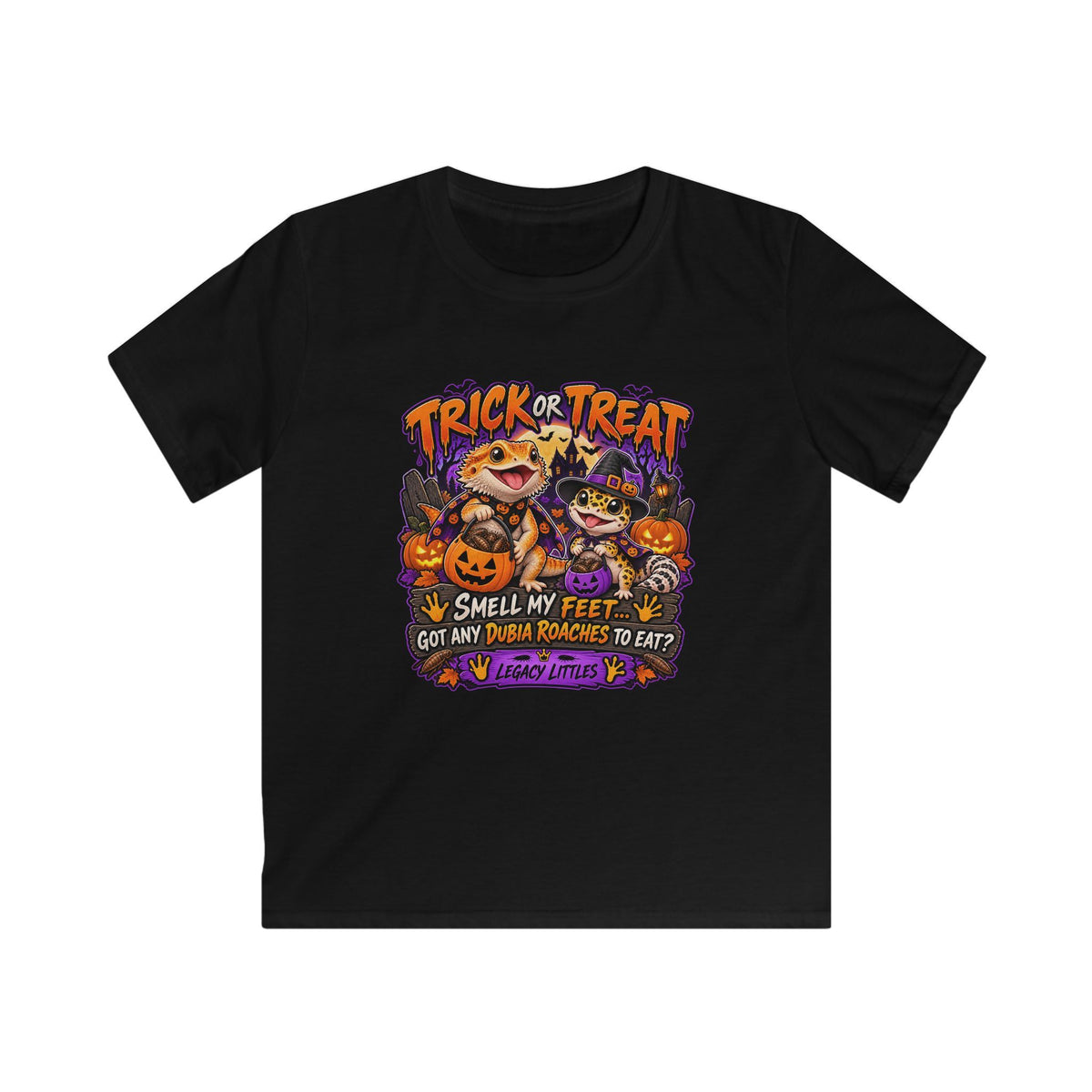 🎃 Trick or Treat - Smell My Feet - Legacy Littles: After Dark Tee