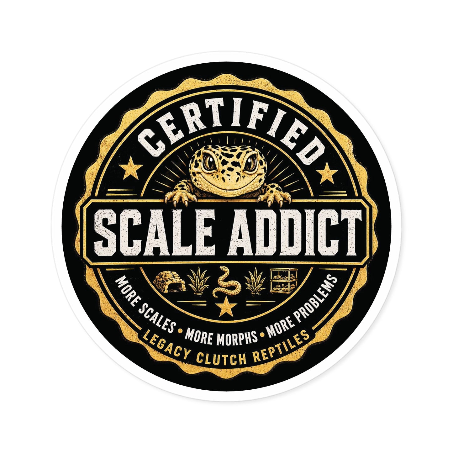 Legacy Clutch Reptiles – Scale Addict Sticker