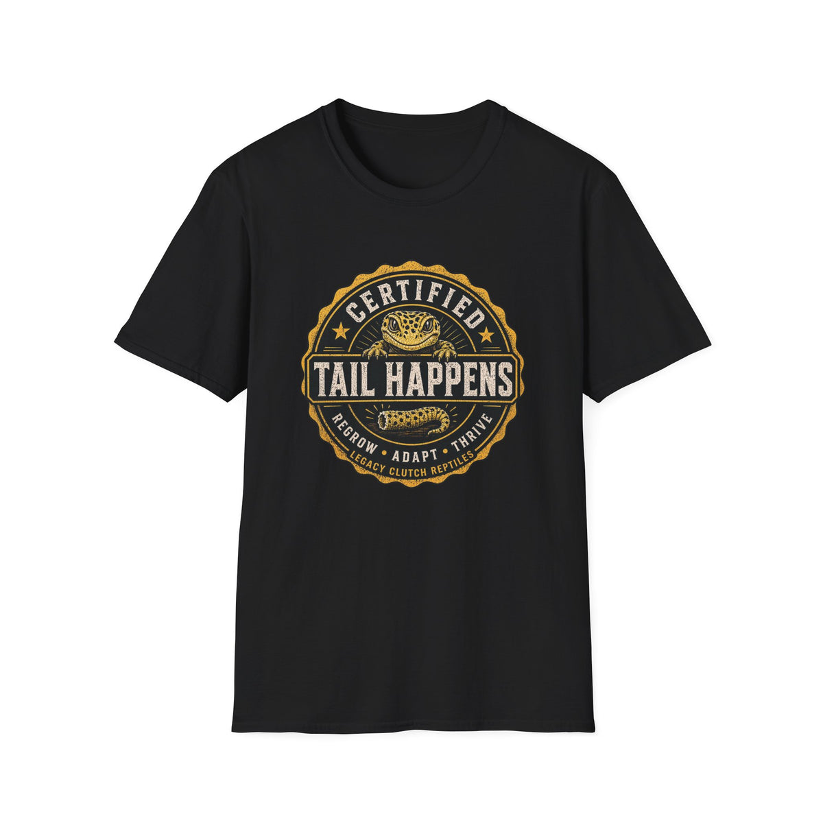 Certified Tail Happens – Leopard Gecko Shirt (Regrow. Adapt. Thrive.)
