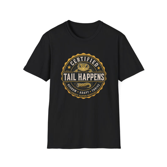 Certified Tail Happens – Leopard Gecko Shirt (Regrow. Adapt. Thrive.)