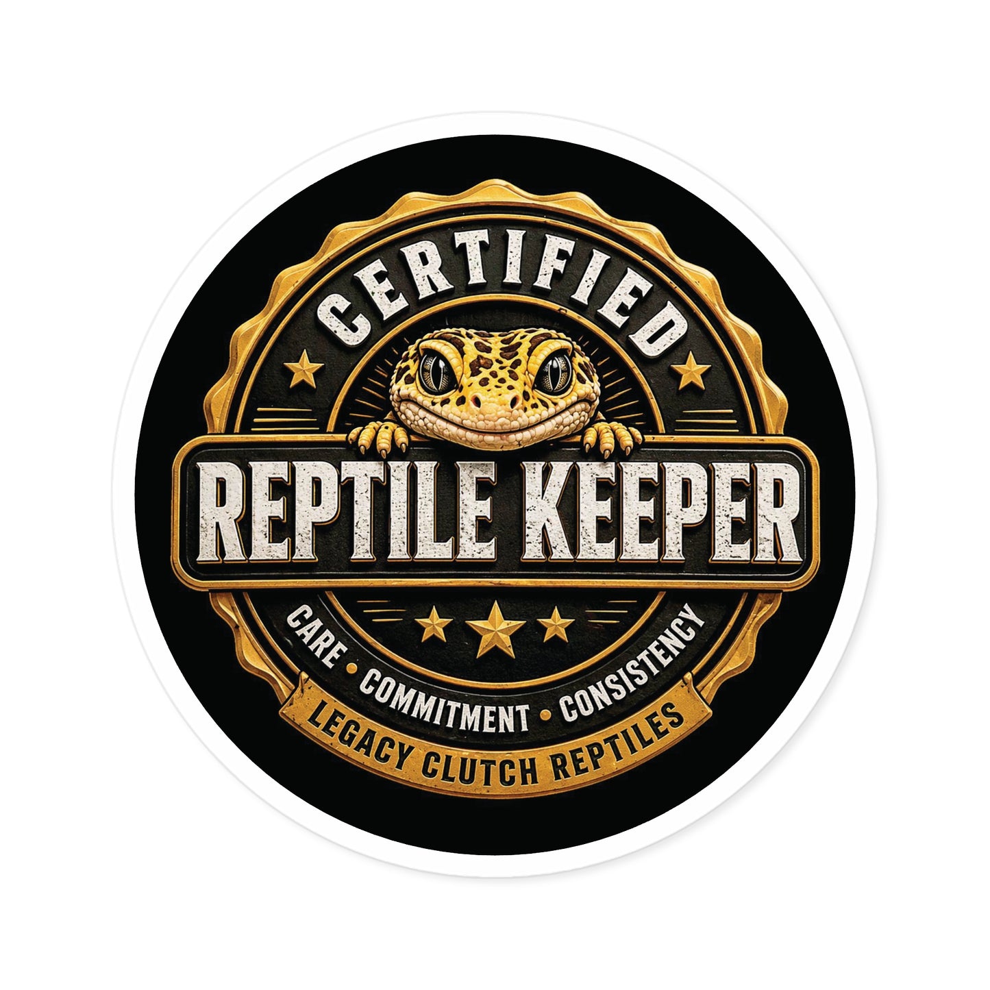 Legacy Clutch Reptiles – Certified Reptile Keeper Sticker