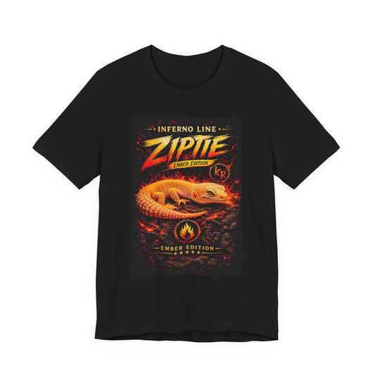 Inferno Line - Ziptie Ember Edition Premium Black Tee - Legacy Clutch Reptiles