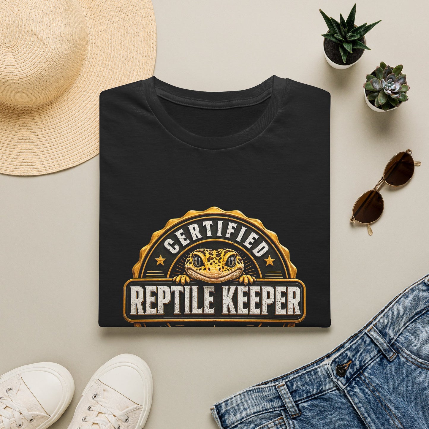 Certified Reptile Keeper – Premium Leopard Gecko Shirt