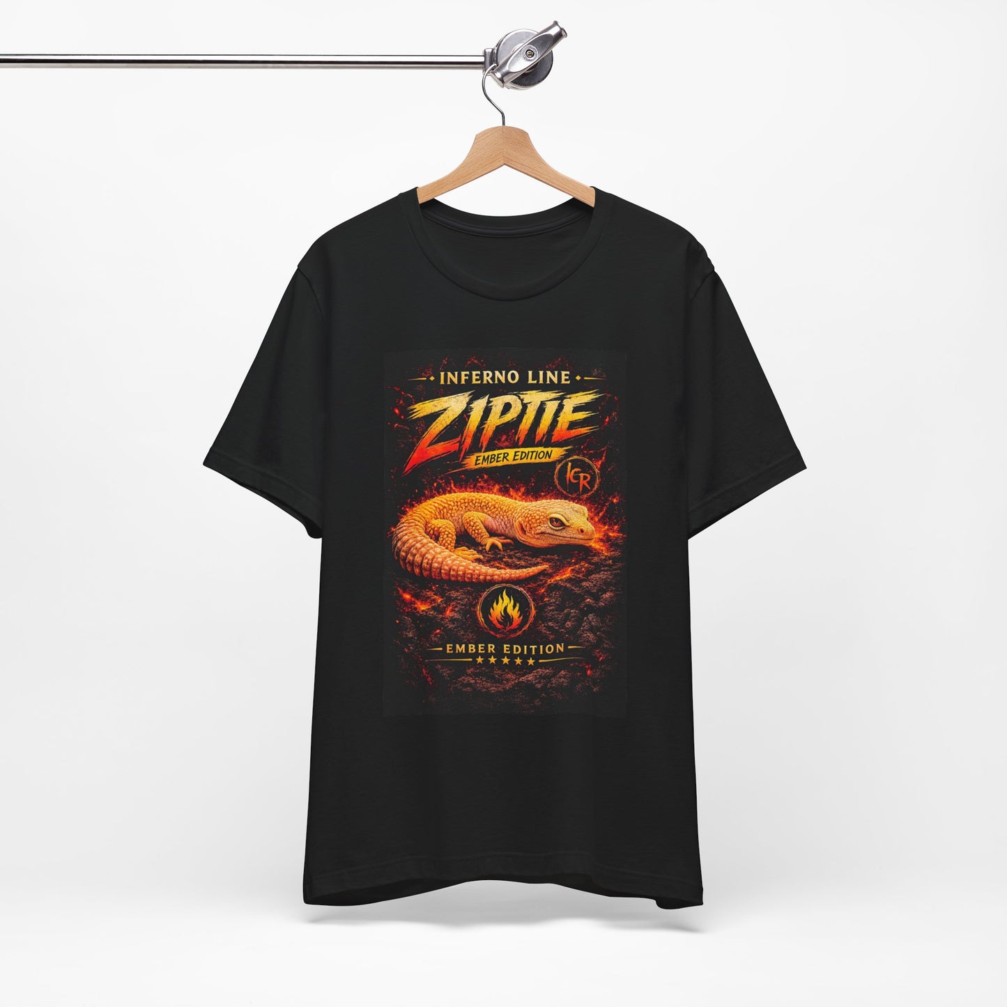 Inferno Line - Ziptie Ember Edition Premium Black Tee - Legacy Clutch Reptiles