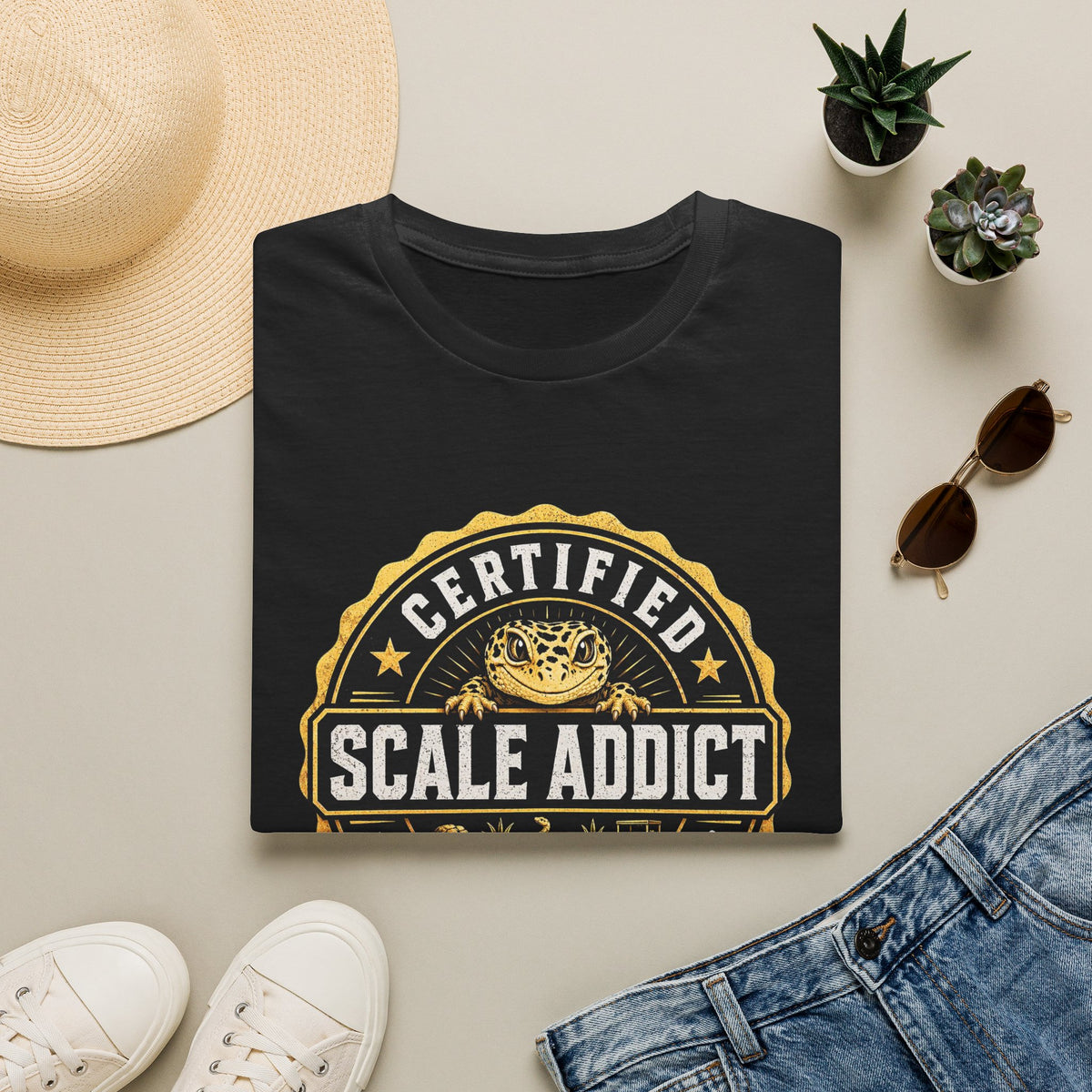 Certified Scale Addict – Premium Leopard Gecko Shirt