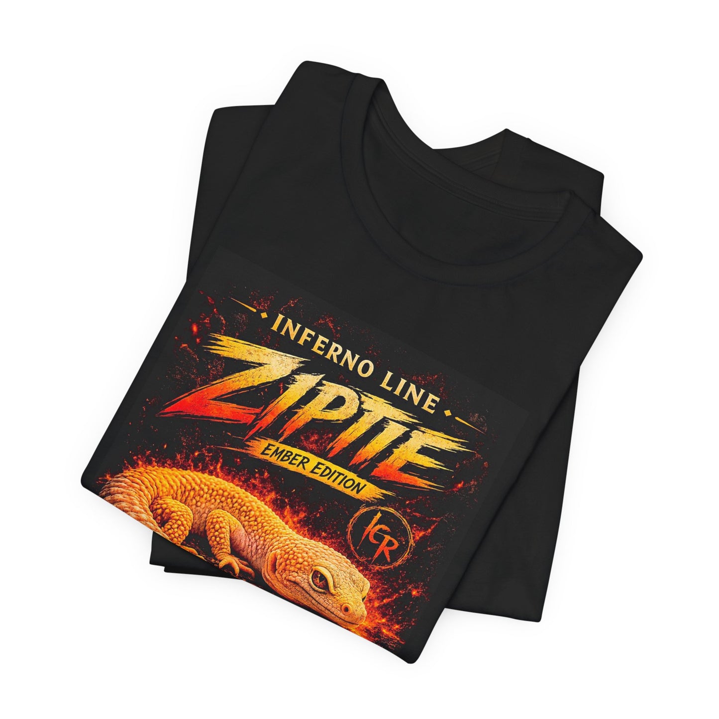 Inferno Line - Ziptie Ember Edition Premium Black Tee - Legacy Clutch Reptiles